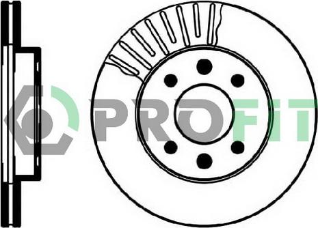 Profit 5010-0158 - Bremžu diski ps1.lv