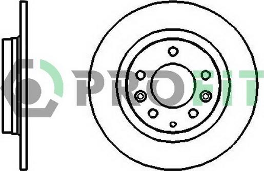 DJ Parts BD1565 - Bremžu diski ps1.lv