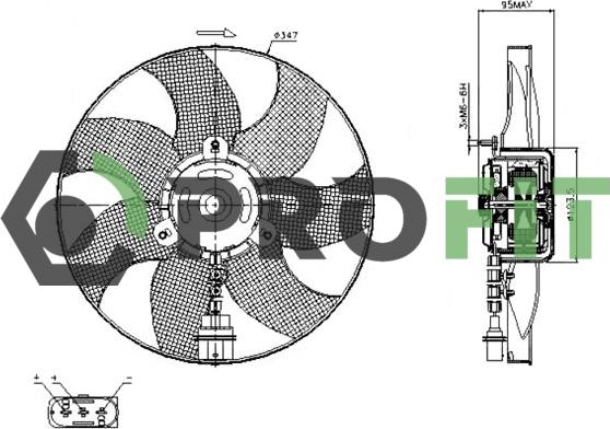 Profit 1850-0005 - Ventilators, Motora dzesēšanas sistēma ps1.lv