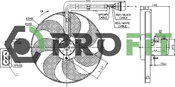 Profit 1850-0006 - Ventilators, Motora dzesēšanas sistēma ps1.lv