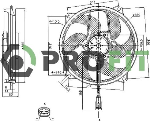 Profit 1850-0016 - Ventilators, Motora dzesēšanas sistēma ps1.lv