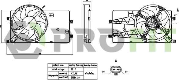 Profit 1850-0075 - Ventilators, Motora dzesēšanas sistēma ps1.lv