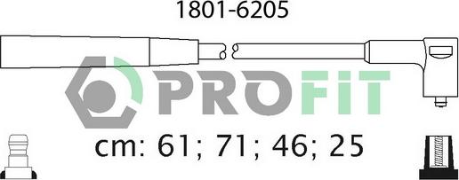 Profit 1801-6205 - Augstsprieguma vadu komplekts ps1.lv