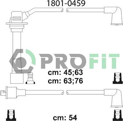 Profit 1801-0459 - Augstsprieguma vadu komplekts ps1.lv