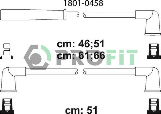 Profit 1801-0458 - Augstsprieguma vadu komplekts ps1.lv