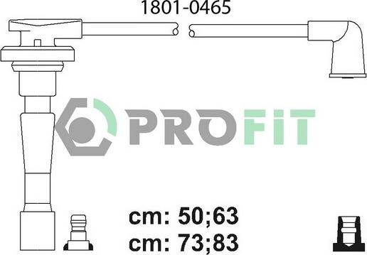 Profit 1801-0465 - Augstsprieguma vadu komplekts ps1.lv