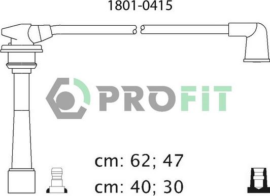 Profit 1801-0415 - Augstsprieguma vadu komplekts ps1.lv