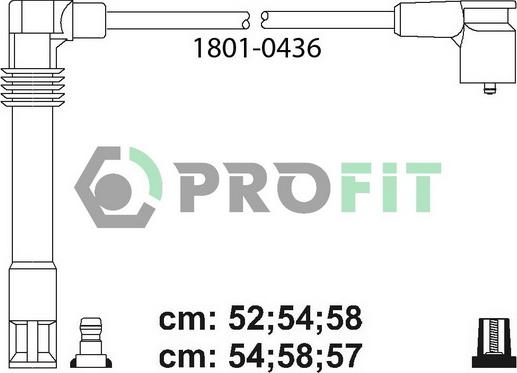 Profit 1801-0436 - Augstsprieguma vadu komplekts ps1.lv