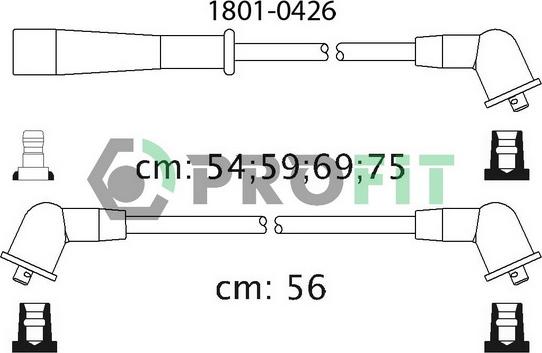 Profit 1801-0426 - Augstsprieguma vadu komplekts ps1.lv