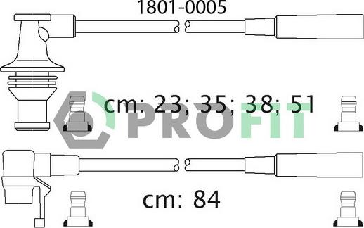 Profit 1801-0005 - Augstsprieguma vadu komplekts ps1.lv