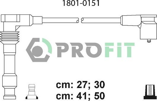 Profit 1801-0151 - Augstsprieguma vadu komplekts ps1.lv