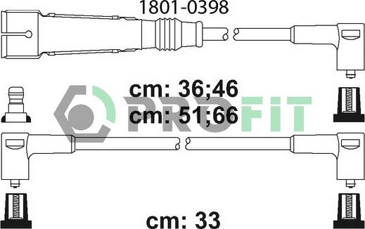 Profit 1801-0398 - Augstsprieguma vadu komplekts ps1.lv