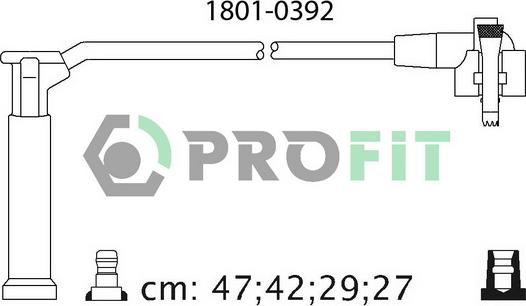 Profit 1801-0392 - Augstsprieguma vadu komplekts ps1.lv