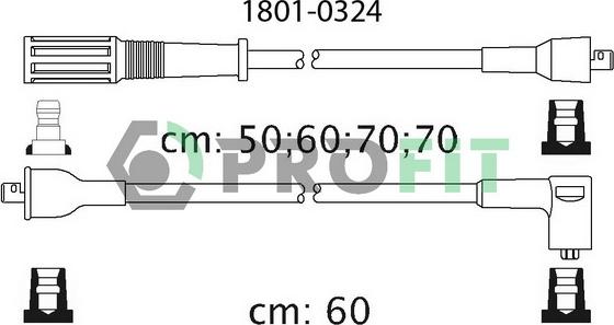 Profit 1801-0324 - Augstsprieguma vadu komplekts ps1.lv