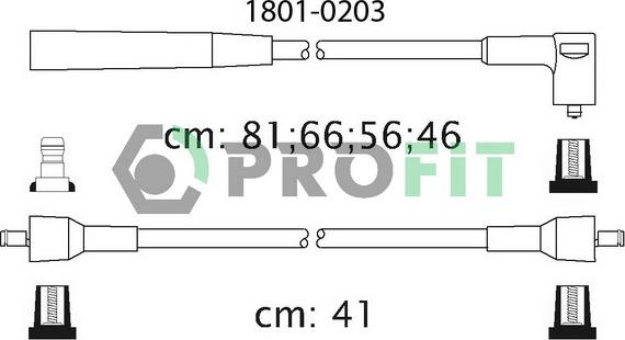 Profit 1801-0203 - Augstsprieguma vadu komplekts ps1.lv