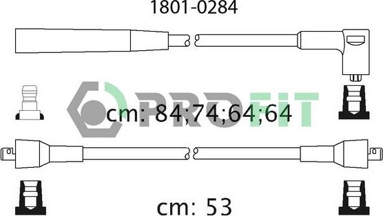 Profit 1801-0284 - Augstsprieguma vadu komplekts ps1.lv