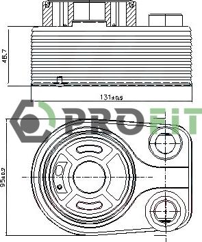 Profit 1745-0030 - Eļļas radiators, Motoreļļa ps1.lv