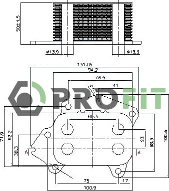 Profit 1745-0027 - Eļļas radiators, Motoreļļa ps1.lv