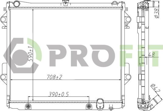 Profit 1740-0411 - Radiators, Motora dzesēšanas sistēma ps1.lv