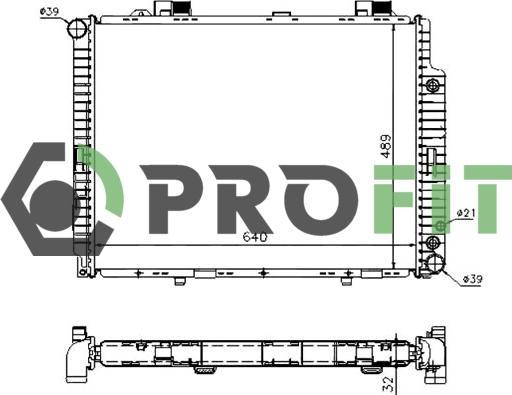 Profit 1740-0305 - Radiators, Motora dzesēšanas sistēma ps1.lv