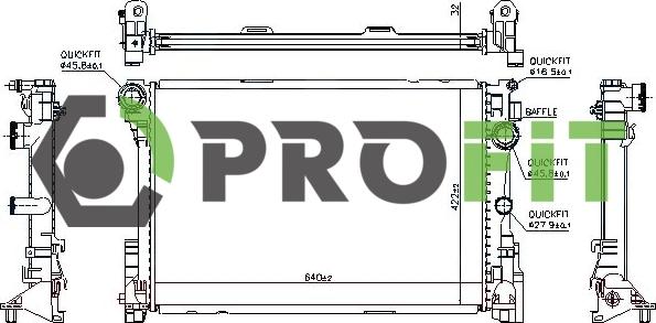 Profit 1740-0315 - Radiators, Motora dzesēšanas sistēma ps1.lv