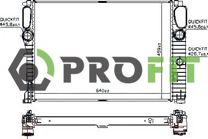 Profit 1740-0322 - Radiators, Motora dzesēšanas sistēma ps1.lv