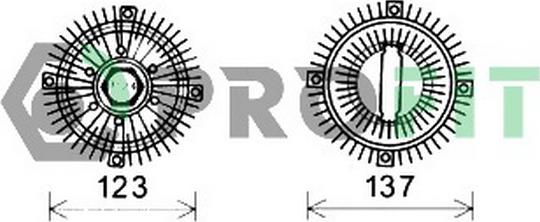 Profit 1720-5001 - Sajūgs, Radiatora ventilators ps1.lv