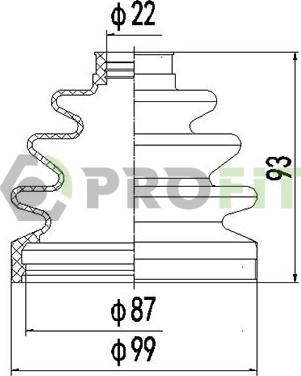 Profit 2810-0026 XLB - Putekļusargs, Piedziņas vārpsta ps1.lv