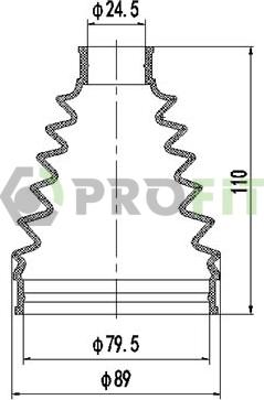 Profit 2710-0052 XLB - Putekļusargs, Piedziņas vārpsta ps1.lv