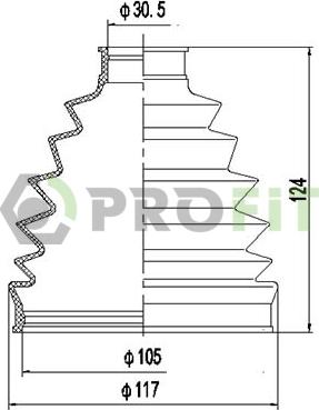 Profit 2710-0057 XLB - Putekļusargs, Piedziņas vārpsta ps1.lv