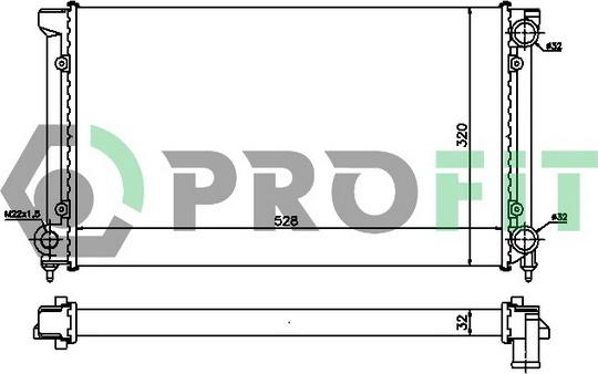 Profit PR 9537A4 - Radiators, Motora dzesēšanas sistēma ps1.lv