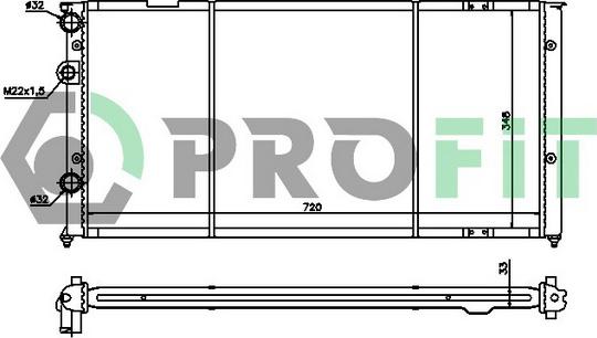 Profit PR 9537A5 - Radiators, Motora dzesēšanas sistēma ps1.lv