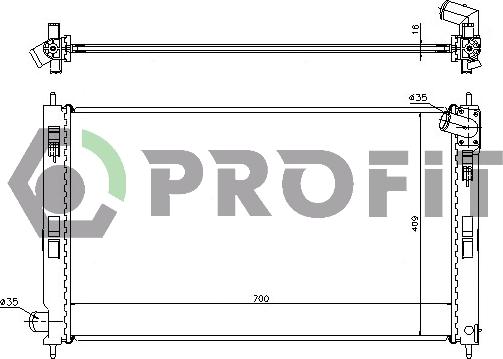 Profit PR 4010A2 - Radiators, Motora dzesēšanas sistēma ps1.lv