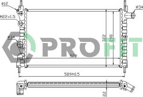 Profit PR 5049A1 - Radiators, Motora dzesēšanas sistēma ps1.lv