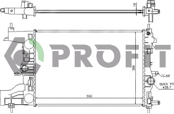 Profit PR 5056A1 - Radiators, Motora dzesēšanas sistēma ps1.lv