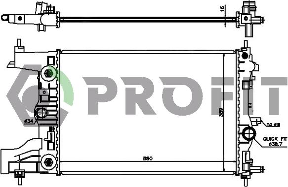 Profit PR 5056A2 - Radiators, Motora dzesēšanas sistēma ps1.lv