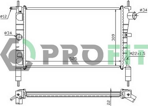 Profit PR 5050A2 - Radiators, Motora dzesēšanas sistēma ps1.lv