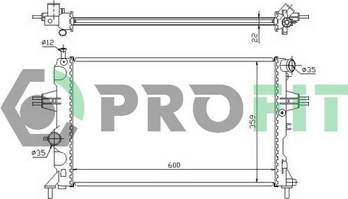 Profit PR 5053A1 - Radiators, Motora dzesēšanas sistēma ps1.lv