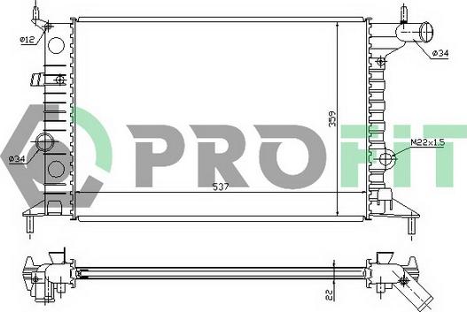 Profit PR 5077A3 - Radiators, Motora dzesēšanas sistēma ps1.lv