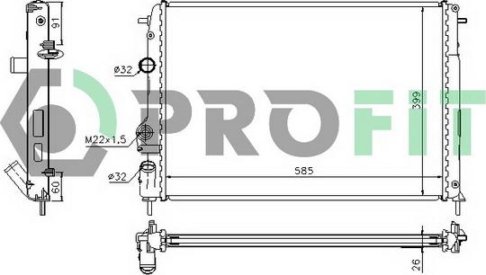 Profit PR 6040A1 - Radiators, Motora dzesēšanas sistēma ps1.lv