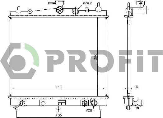 Profit PR 6055A1 - Radiators, Motora dzesēšanas sistēma ps1.lv