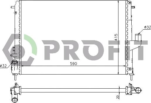 Profit PR 6037N9 - Radiators, Motora dzesēšanas sistēma ps1.lv