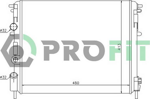 Profit PR 6037N3 - Radiators, Motora dzesēšanas sistēma ps1.lv