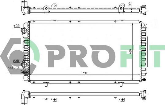 Profit PR 0540N1 - Radiators, Motora dzesēšanas sistēma ps1.lv