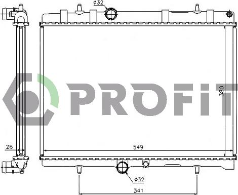 Profit PR 0522A1 - Radiators, Motora dzesēšanas sistēma ps1.lv