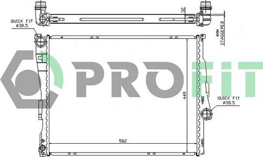 Profit PR 0054A3 - Radiators, Motora dzesēšanas sistēma ps1.lv