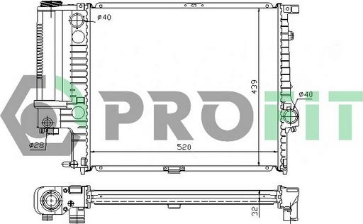 Profit PR 0060A2 - Radiators, Motora dzesēšanas sistēma ps1.lv