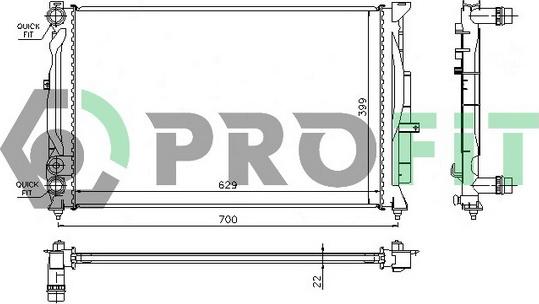 Profit PR 0014A2 - Radiators, Motora dzesēšanas sistēma ps1.lv