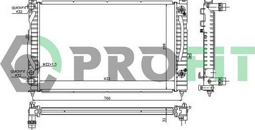 Profit PR 0017A1 - Radiators, Motora dzesēšanas sistēma ps1.lv