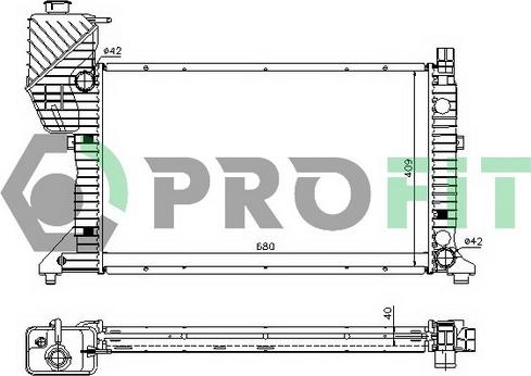 Profit PR 3546A2 - Radiators, Motora dzesēšanas sistēma ps1.lv